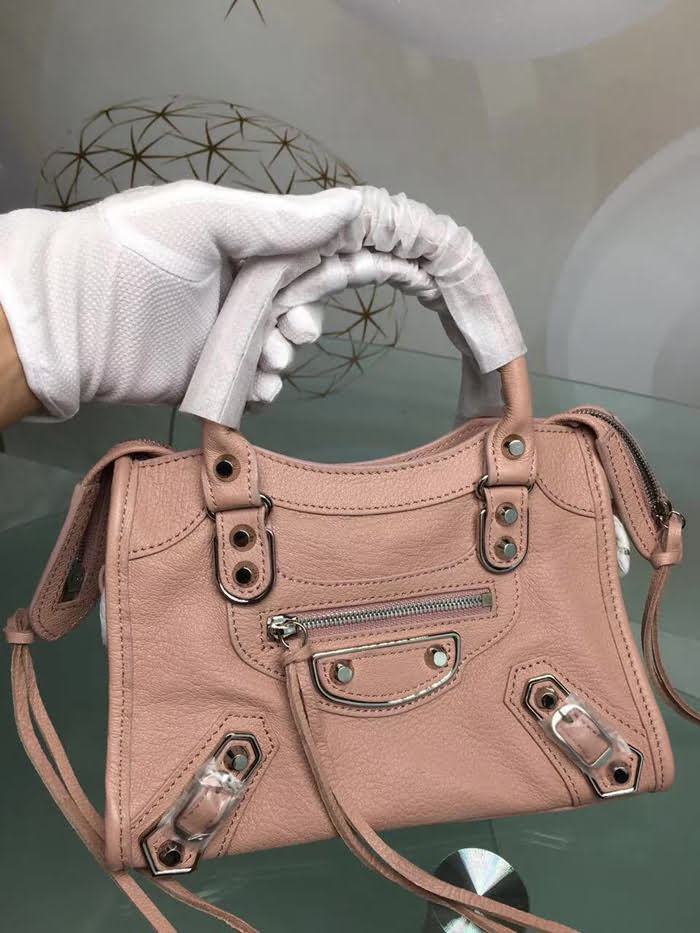BALENCIAG巴黎世家 機車包 山羊皮銀邊款 原單品質 經典代表作機車包 手提肩背斜挎包  BL1348